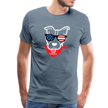 Load image into Gallery viewer, USA Dog Classic Premium T-Shirt - steel blue