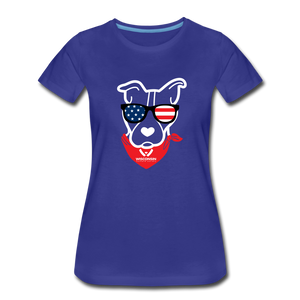 USA Dog Contoured Premium T-Shirt - royal blue