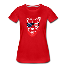 Load image into Gallery viewer, USA Dog Contoured Premium T-Shirt - red
