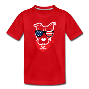 USA Dog Kids' Premium T-Shirt - red