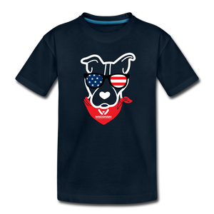 USA Dog Kids' Premium T-Shirt - deep navy
