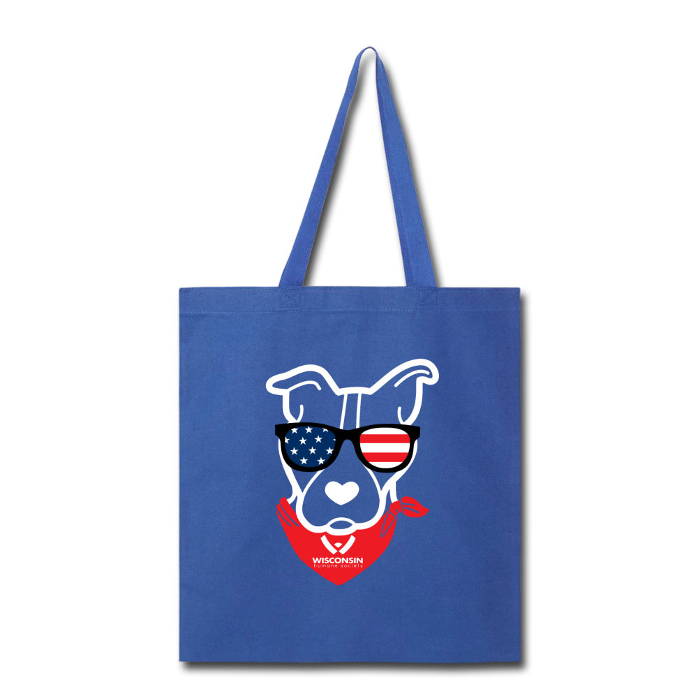 USA Dog Tote Bag - royal blue