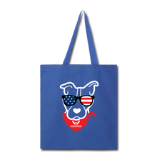 Load image into Gallery viewer, USA Dog Tote Bag - royal blue