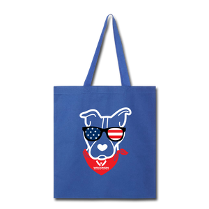 USA Dog Tote Bag - royal blue
