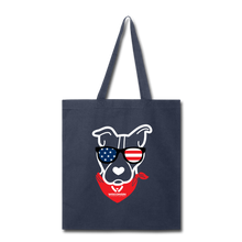 Load image into Gallery viewer, USA Dog Tote Bag - navy