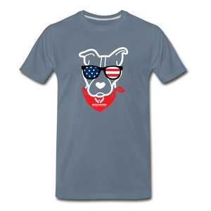 USA Dog Classic Premium T-Shirt - steel blue