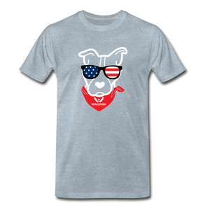 USA Dog Classic Premium T-Shirt - heather ice blue