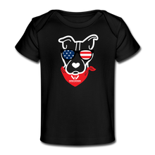 Load image into Gallery viewer, USA Dog Organic Baby T-Shirt - black