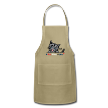 Load image into Gallery viewer, Red White &amp; Mew Adjustable Apron - khaki