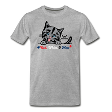 Load image into Gallery viewer, Red White &amp; Mew Classic Premium T-Shirt - heather gray