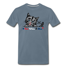 Load image into Gallery viewer, Red White &amp; Mew Classic Premium T-Shirt - steel blue