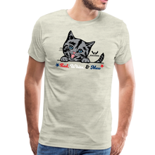 Load image into Gallery viewer, Red White &amp; Mew Classic Premium T-Shirt - heather oatmeal
