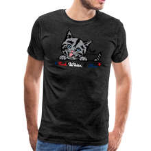 Load image into Gallery viewer, Red White &amp; Mew Classic Premium T-Shirt - charcoal gray