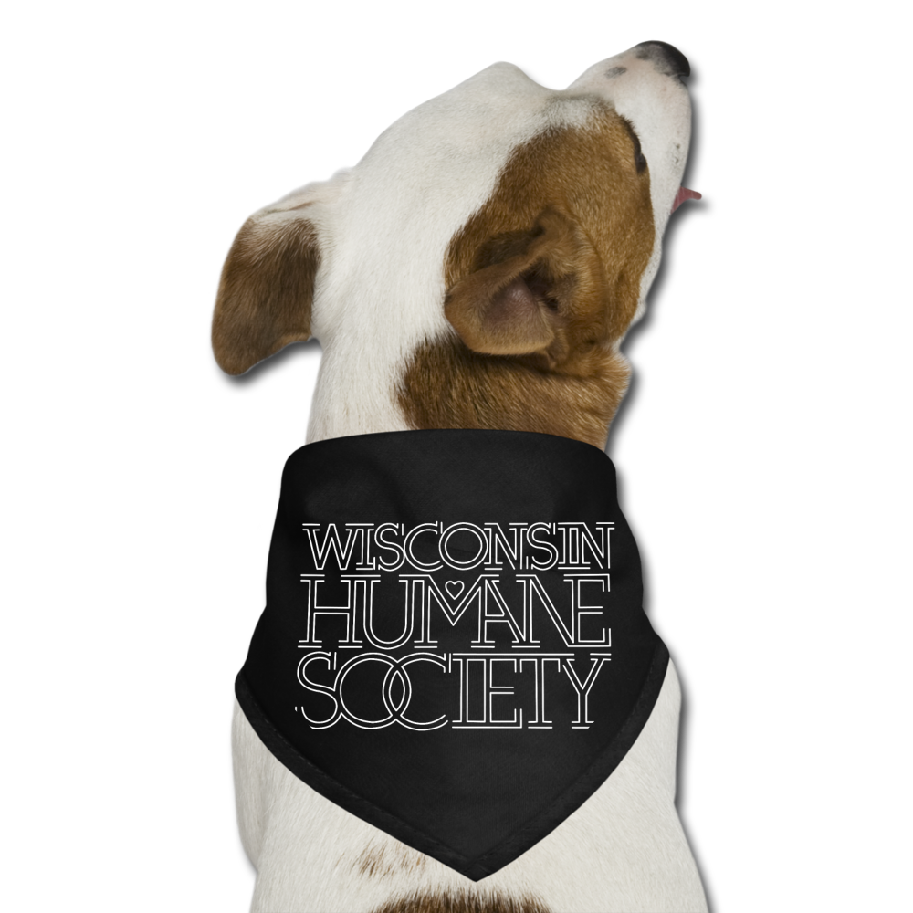 WHS 1987 Logo Dog Bandana - black