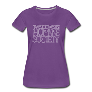 WHS 1987 Logo Contoured Premium T-Shirt - purple