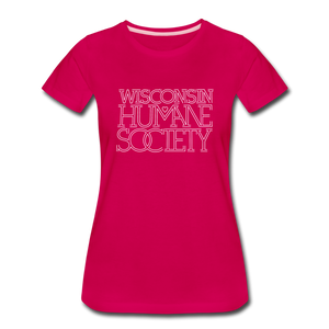 WHS 1987 Logo Contoured Premium T-Shirt - dark pink