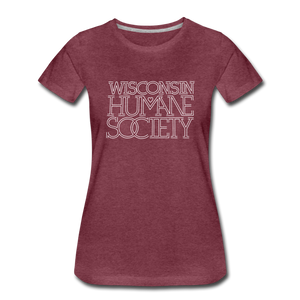 WHS 1987 Logo Contoured Premium T-Shirt - heather burgundy