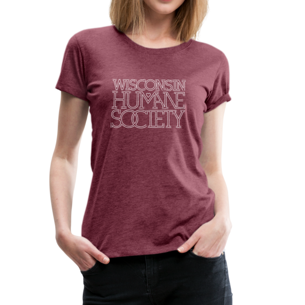 WHS 1987 Logo Contoured Premium T-Shirt - heather burgundy