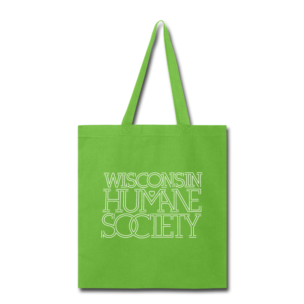 WHS 1987 Logo Tote Bag - lime green