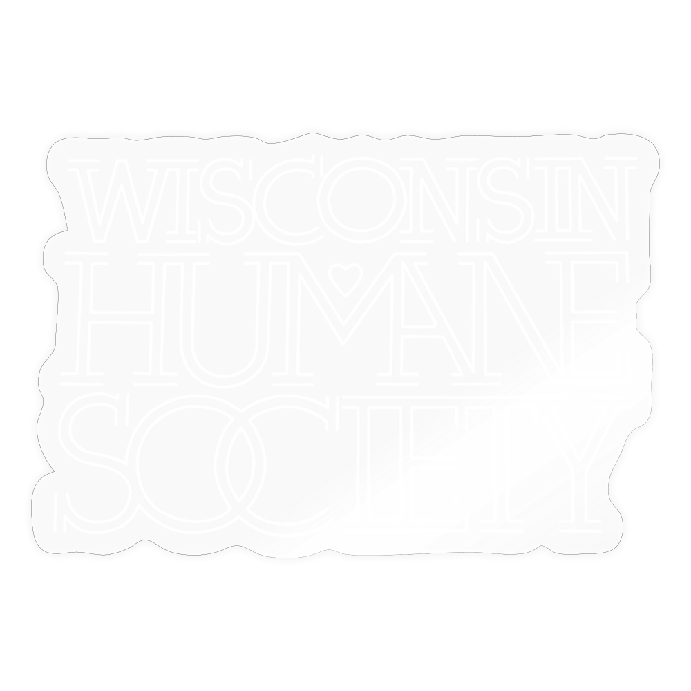 WHS 1987 Logo Sticker - White - transparent glossy