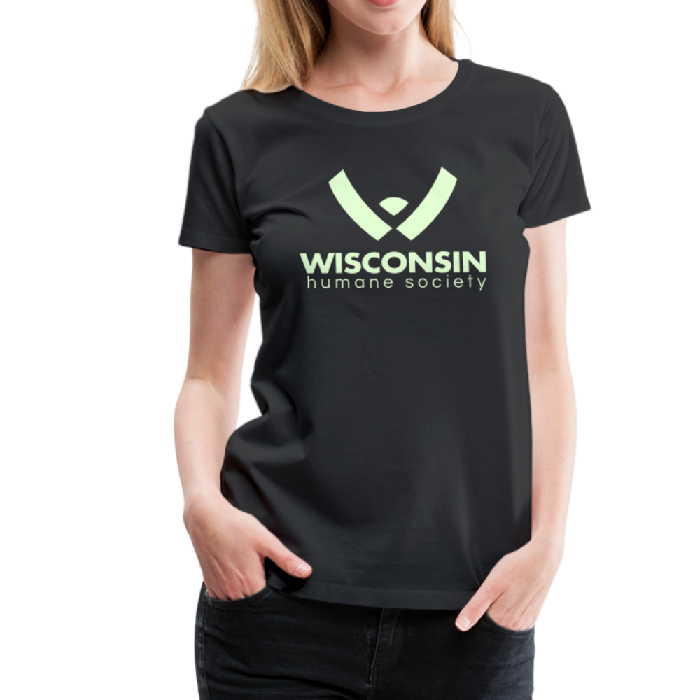 WHS Logo Glow Contoured Premium T-Shirt - black