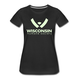 WHS Logo Glow Contoured Premium T-Shirt - black