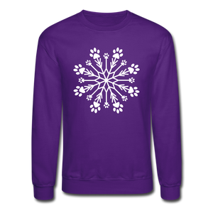 Paw Snowflake Classic Sweatshirt - purple
