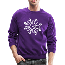 Load image into Gallery viewer, Paw Snowflake Classic Sweatshirt - purple