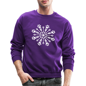 Paw Snowflake Classic Sweatshirt - purple