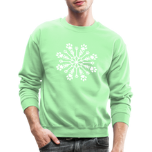 Load image into Gallery viewer, Paw Snowflake Classic Sweatshirt - lime
