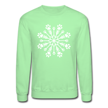 Load image into Gallery viewer, Paw Snowflake Classic Sweatshirt - lime