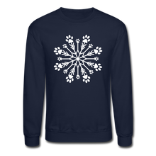 Load image into Gallery viewer, Paw Snowflake Classic Sweatshirt - navy