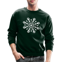 Load image into Gallery viewer, Paw Snowflake Classic Sweatshirt - forest green