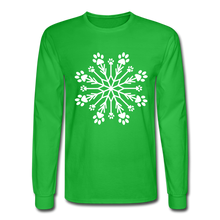 Load image into Gallery viewer, Paw Snowflake Classic Long Sleeve T-Shirt - bright green