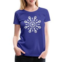 Load image into Gallery viewer, Paw Snowflake Premium T-Shirt - royal blue