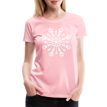 Load image into Gallery viewer, Paw Snowflake Premium T-Shirt - pink