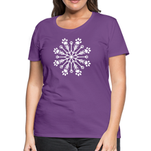 Load image into Gallery viewer, Paw Snowflake Premium T-Shirt - purple