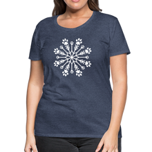 Load image into Gallery viewer, Paw Snowflake Premium T-Shirt - heather blue