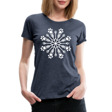 Load image into Gallery viewer, Paw Snowflake Premium T-Shirt - heather blue