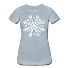 Load image into Gallery viewer, Paw Snowflake Premium T-Shirt - heather ice blue