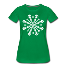 Load image into Gallery viewer, Paw Snowflake Premium T-Shirt - kelly green