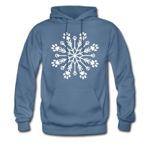 Load image into Gallery viewer, Paw Snowflake Classic Hoodie - denim blue