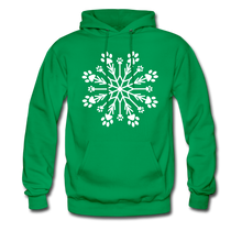 Load image into Gallery viewer, Paw Snowflake Classic Hoodie - kelly green