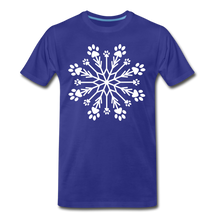 Load image into Gallery viewer, Paw Snowflake Premium T-Shirt - royal blue
