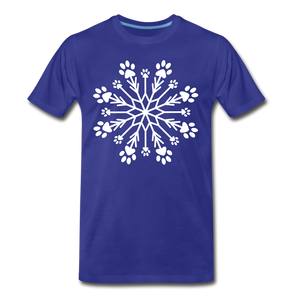 Paw Snowflake Premium T-Shirt - royal blue