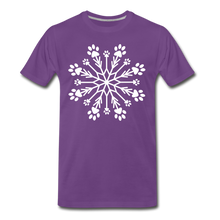 Load image into Gallery viewer, Paw Snowflake Premium T-Shirt - purple