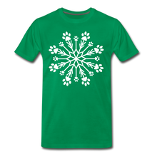 Load image into Gallery viewer, Paw Snowflake Premium T-Shirt - kelly green