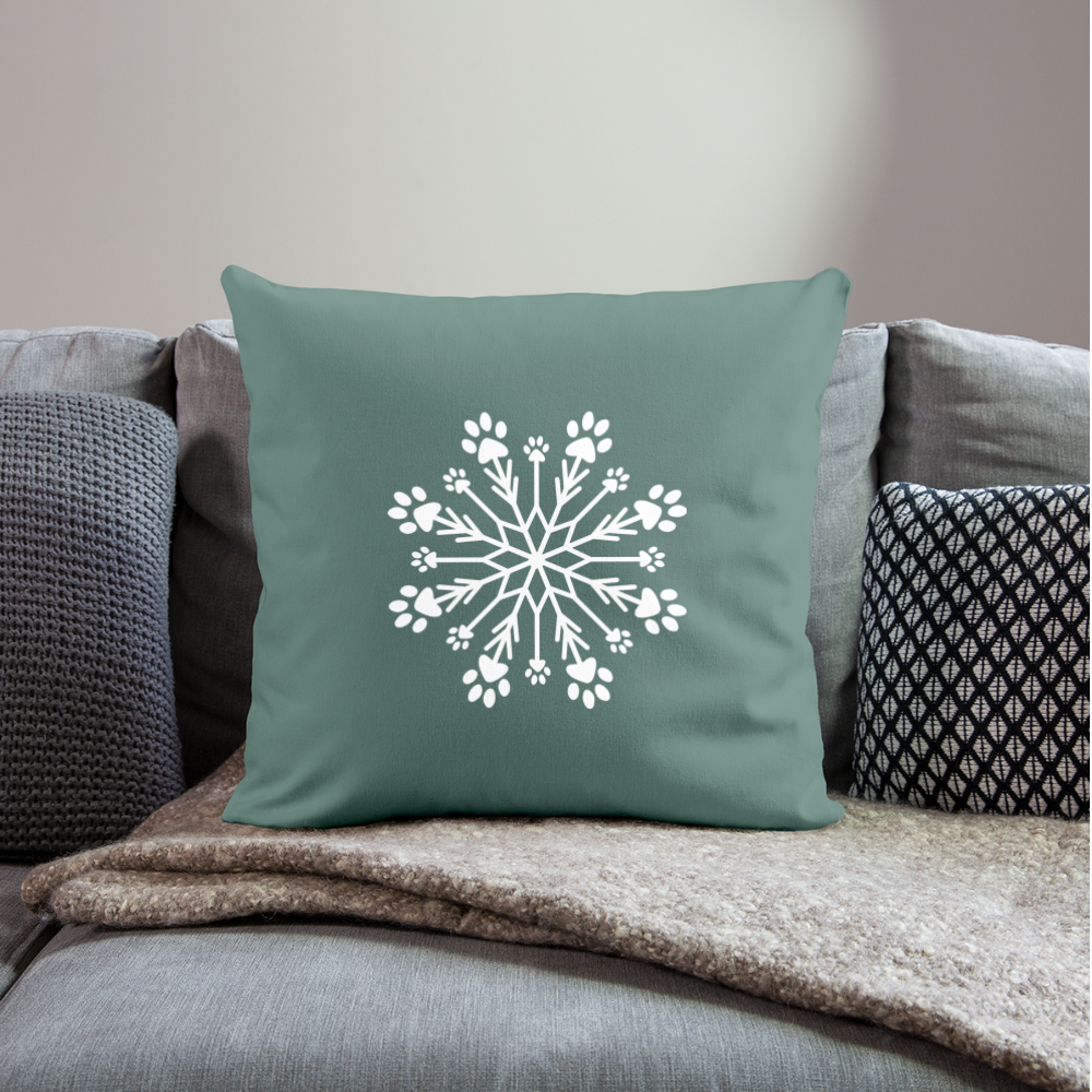 
                  
                    Paw Snowflake Throw Pillow Cover 18” x 18” - cypress green
                  
                