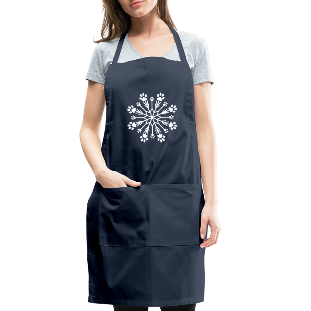 
                  
                    Paw Snowflake Adjustable Apron - navy
                  
                