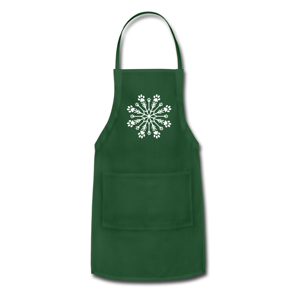 
                  
                    Paw Snowflake Adjustable Apron - forest green
                  
                